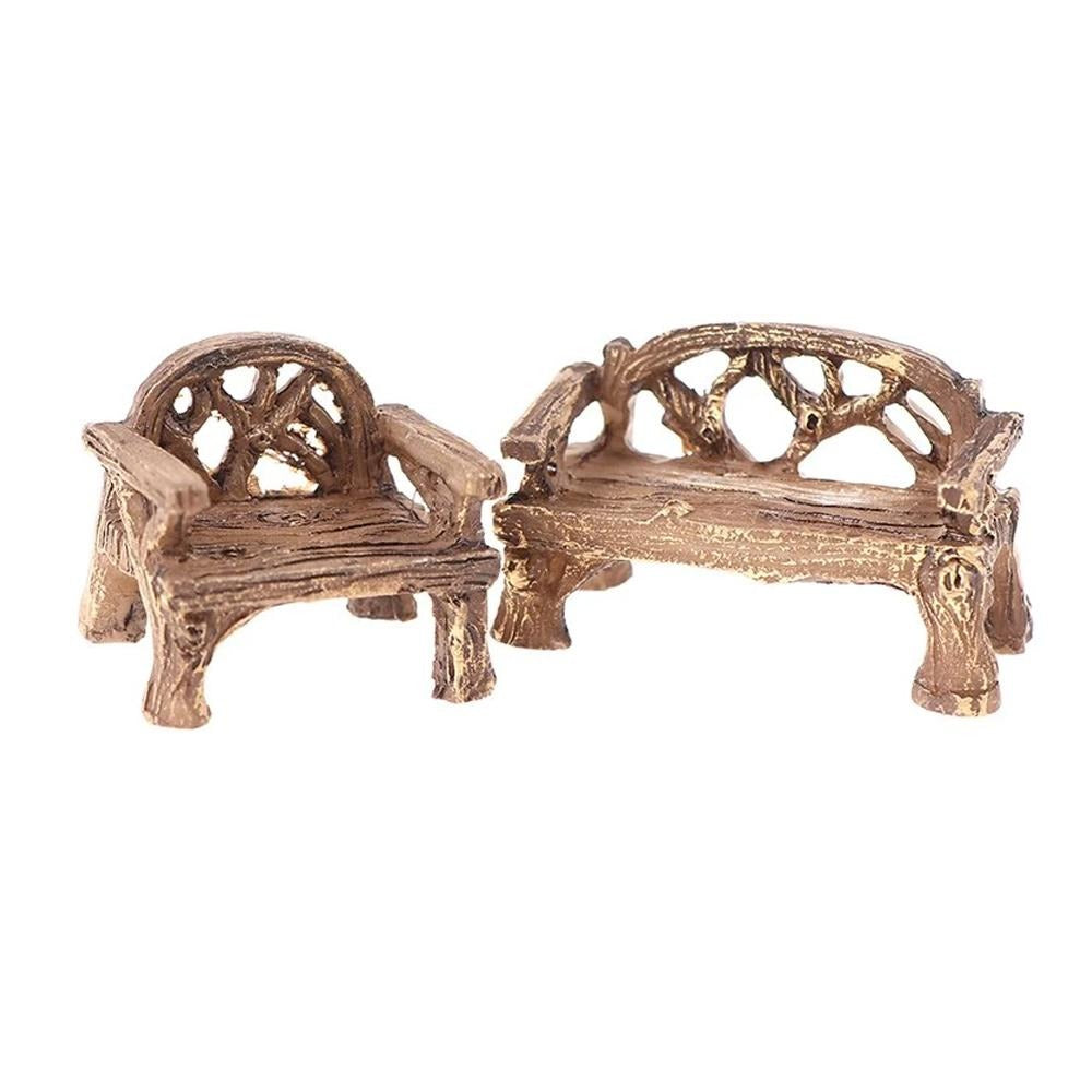 Rustic Vine Bench - Mini, from The Miniature Fairy Garden Furniture Collection by Earth Fairy