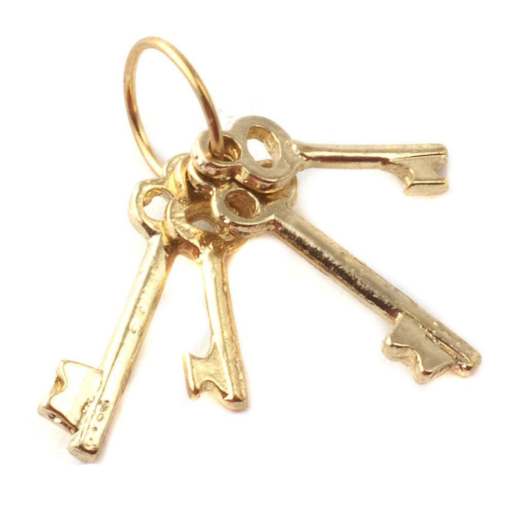 Set of Brass Keys | Fairy Garden Accessories &amp; Miniatures | Earth Fairy