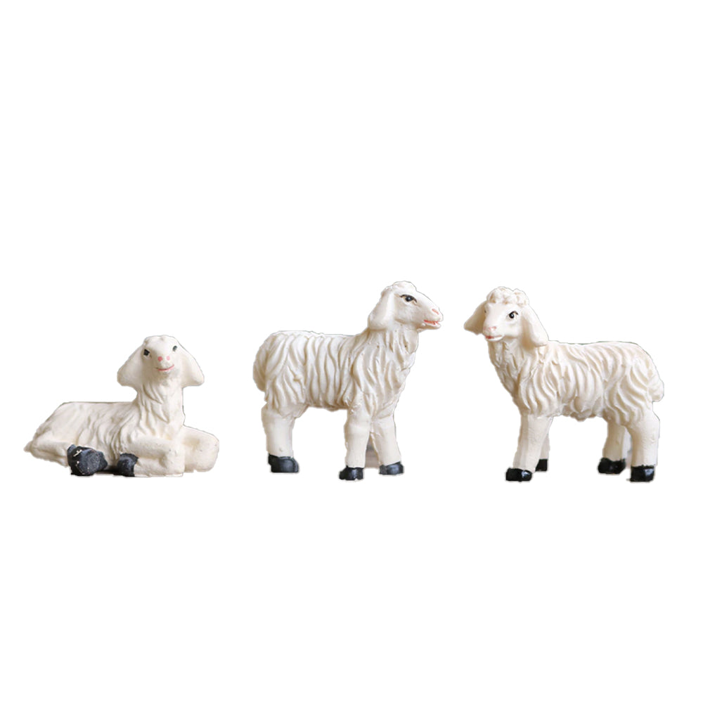 Miniature Sheep Family Figurines - Set of 3