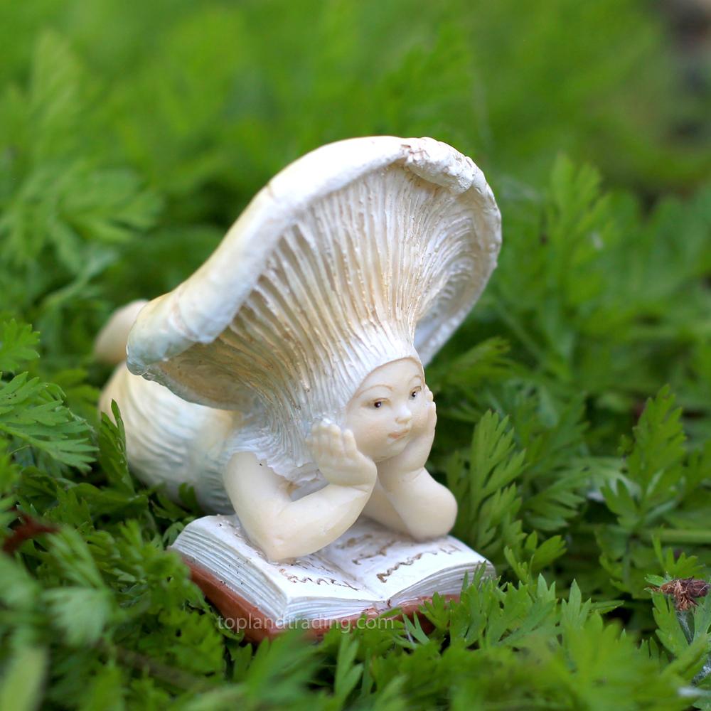 Shroom Baby Reading | Fairy Garden Figurines - Australia | Earth Fairy