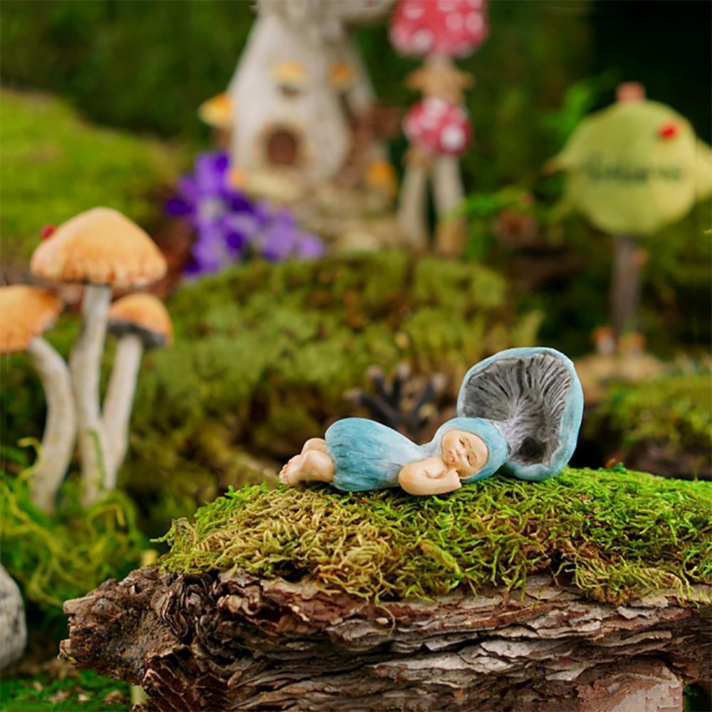Shroom Baby Sleeping | Fairy Garden Figurines - Australia | Earth Fairy