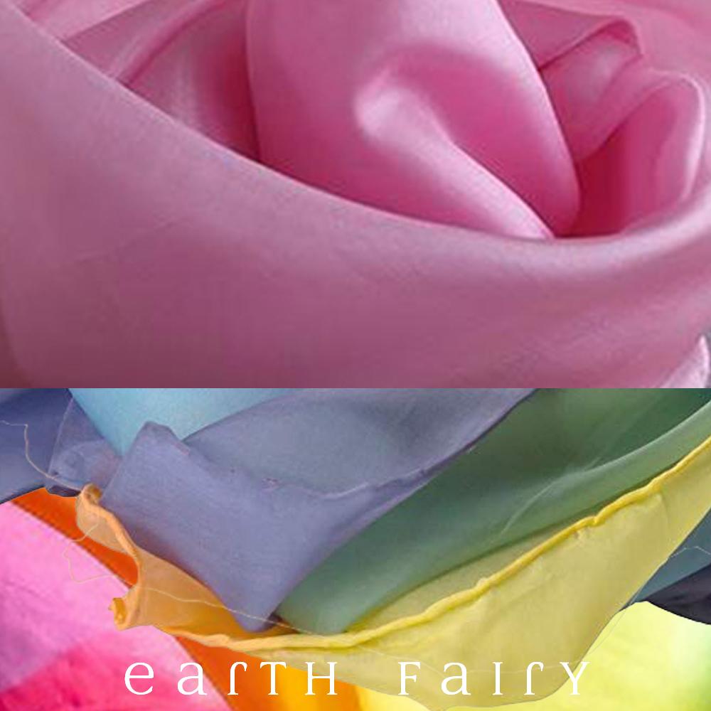 Silk Fairy Dress in Pink & Rainbow, from The Earth Fairy Silk Collection