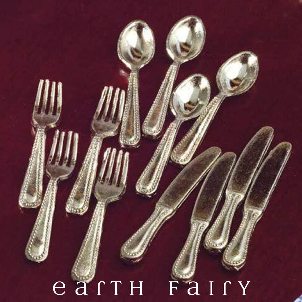 Silver Plated Cutlery | Fairy Garden Accessories - Australia | Earth Fairy