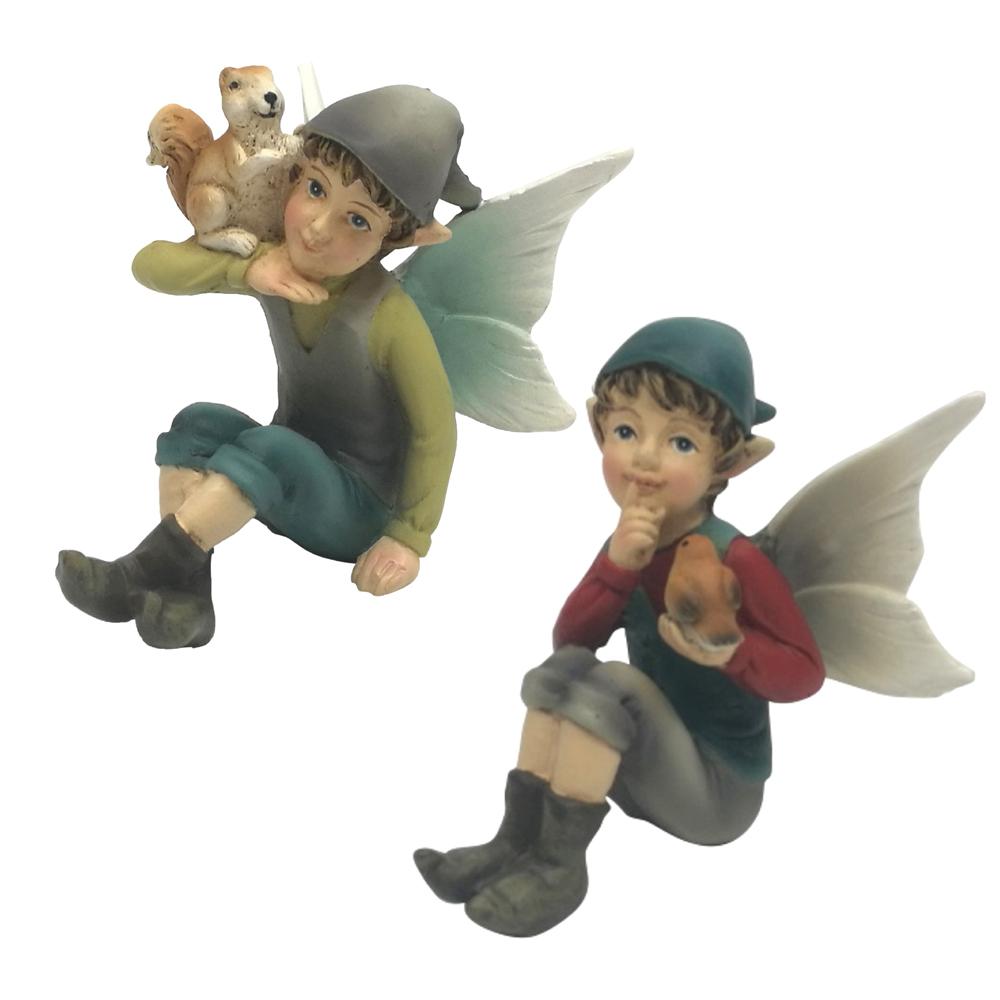 Sitting Garden Elves | Fairy Garden Elves - Australia | Earth Fairy