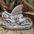 Sleeping Garden Fairy - Solar, a statuette for the garden depicting a sleeping fairy on a grassy mound