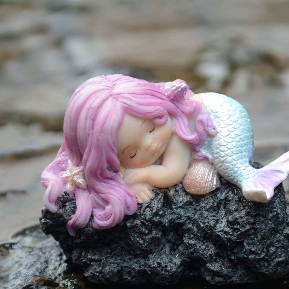 Sleeping Little Mermaid on a Rock Magical Creatures The Enchanted Story Collection 