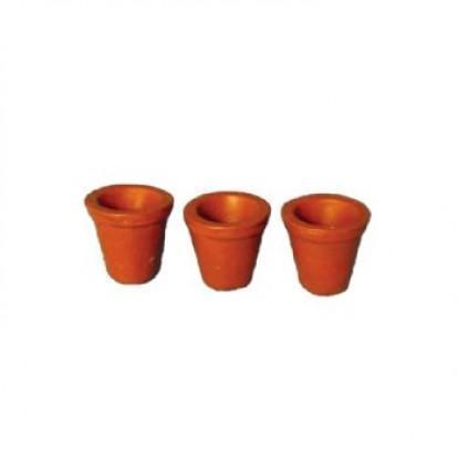 Small Flower Pot - Set of Three | Fairy Garden Accessories | Earth Fairy