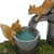 Squirrels Playing, a miniature resin animal figurine for a fairy garden or indoor collectible display