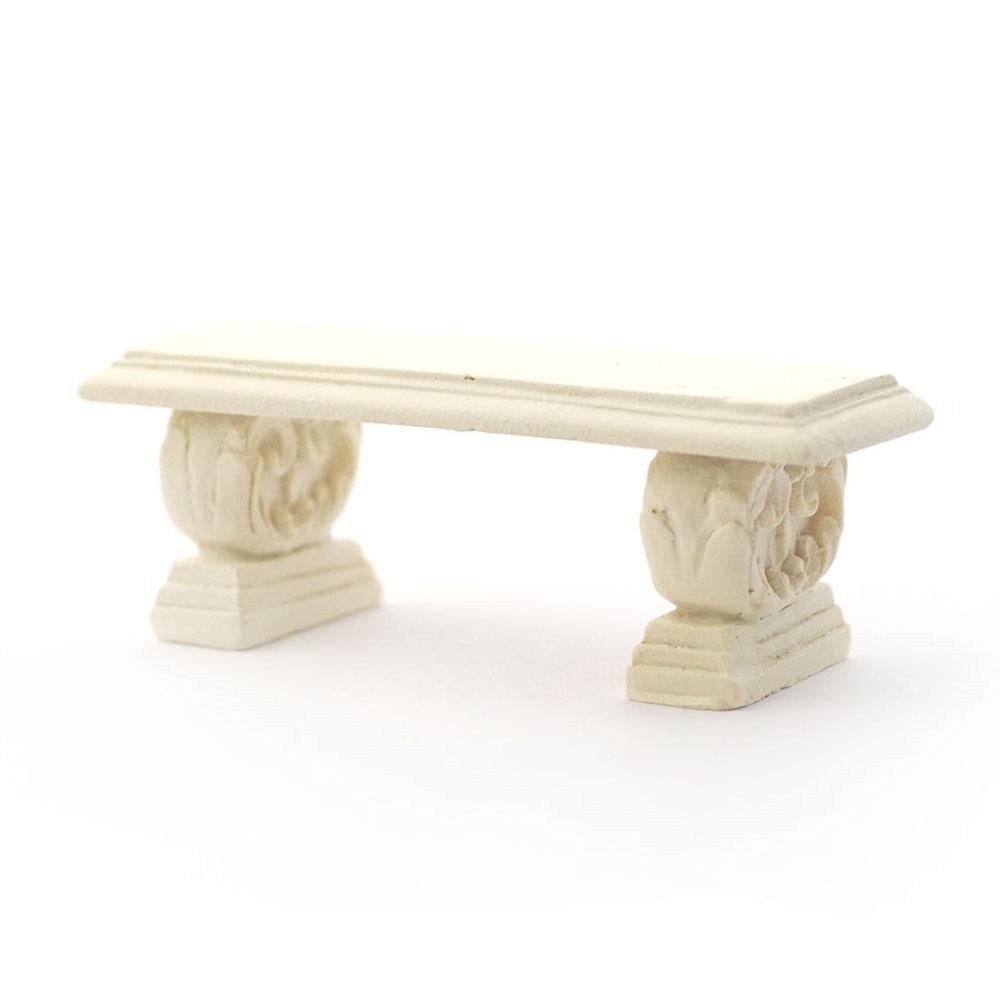 Stone Garden Bench | Fairy Garden &amp; Dollhouse Furniture | Earth Fairy