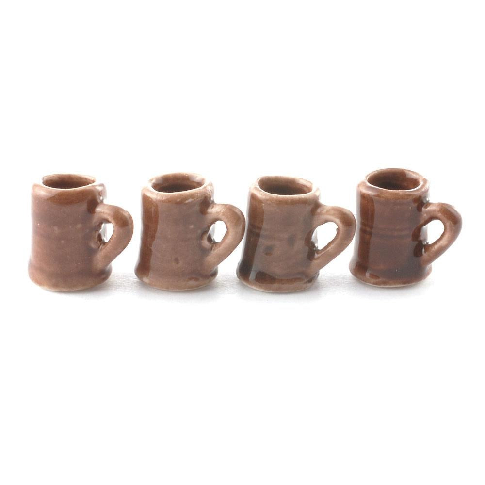 Stone Tankards - Set of 4 Fairy Garden Accessories Earth Fairy 