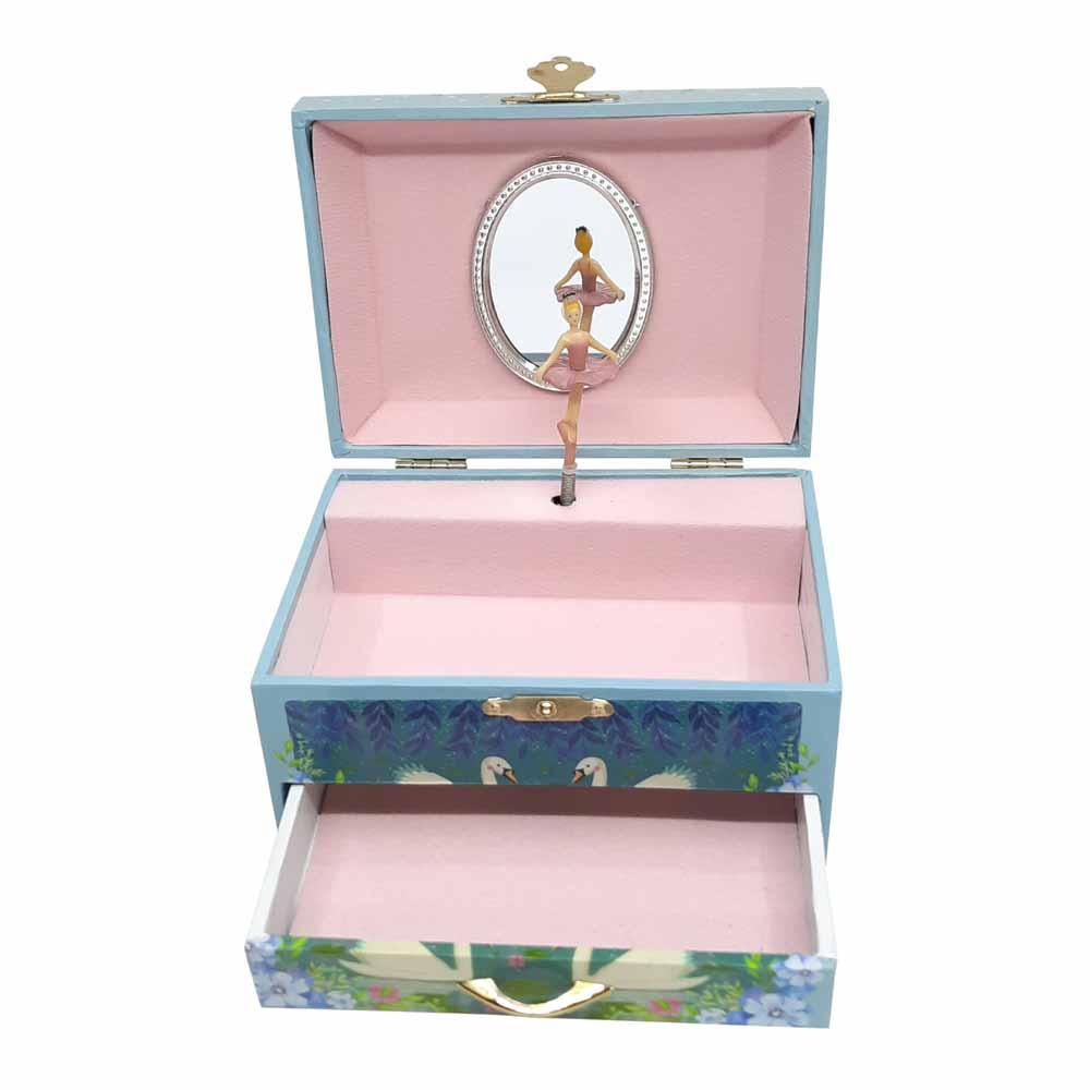 Swan Lake Ballerina Jewellery Box Fairy Garden Accessories Earth Fairy 