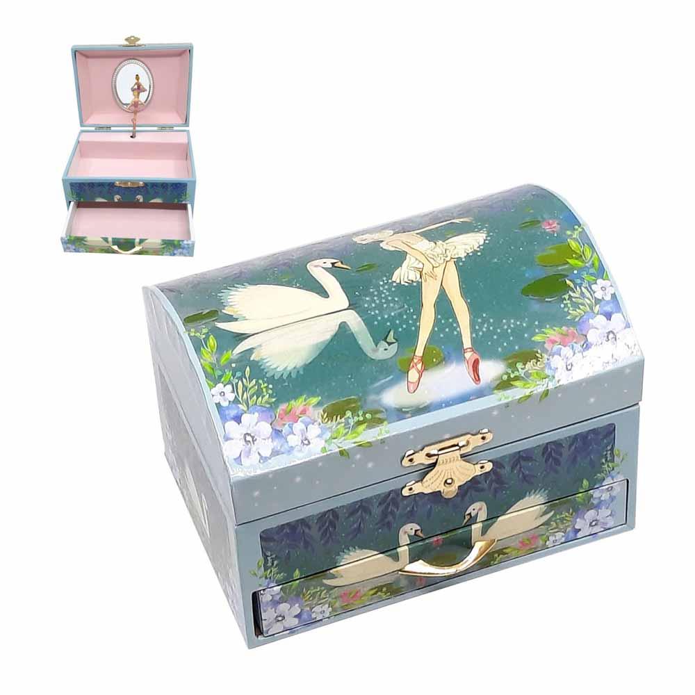 Swan Lake Ballerina Jewellery Box Fairy Garden Accessories Earth Fairy 