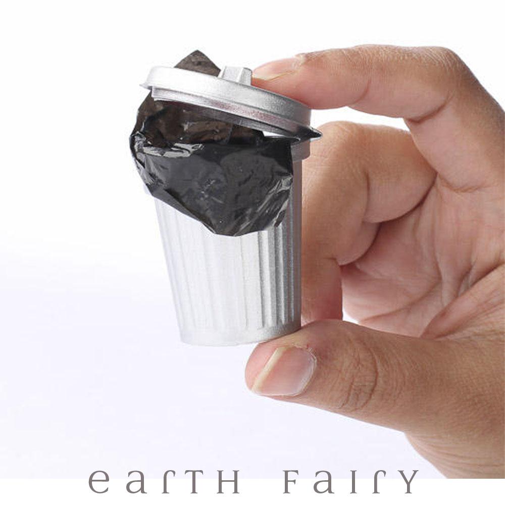 Trash Can with Trash | Miniatures & Fairy Gardens | Earth Fairy