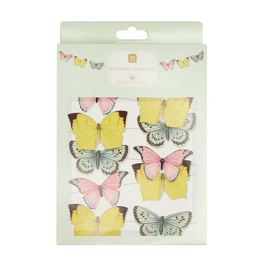 Truly Fairy Mini Paper Butterfly Bunting - Fairy Party Decoration
