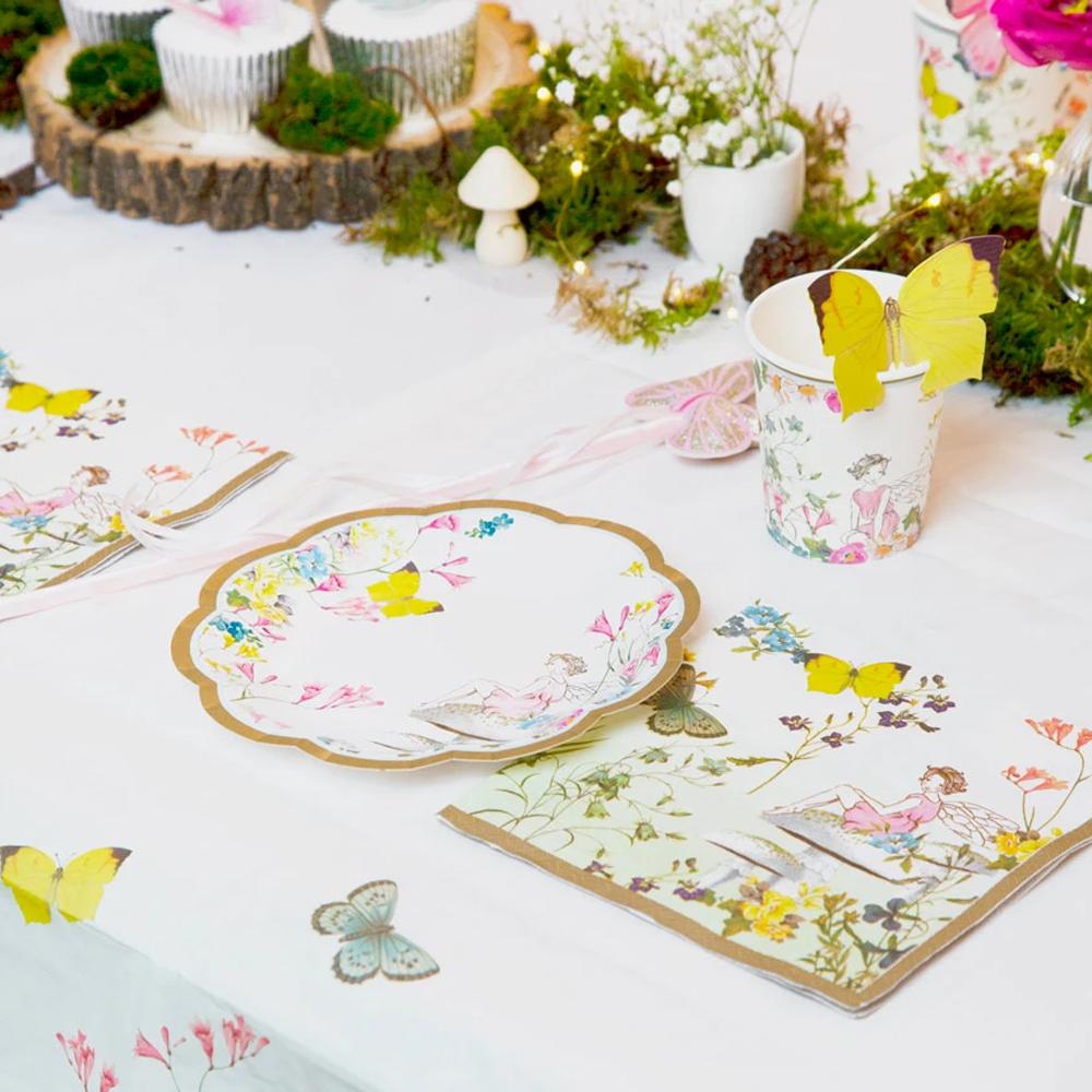 Close Up View of Truly Fairy Napkins - Fairy Themed Party Decorations