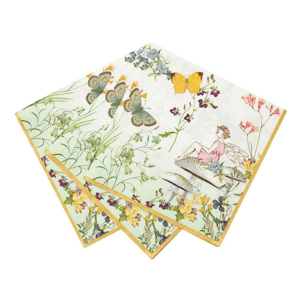 Spread on a table, Truly Fairy Napkins - Fairy Themed Party Decorations