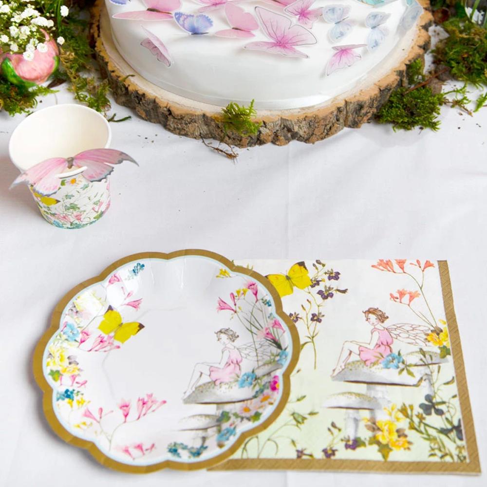 Close Up of Truly Fairy Napkins - Fairy Themed Party Decorations