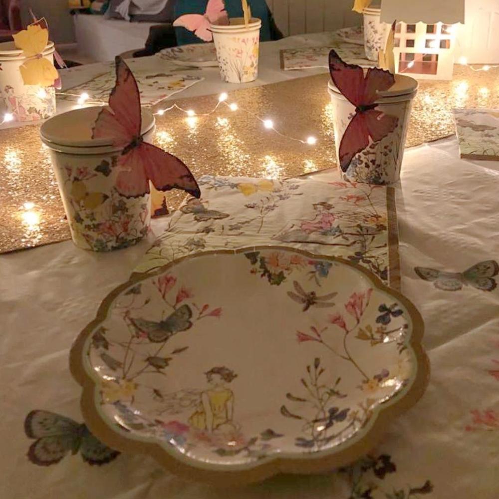 Close Up Night Time View of Truly Fairy Napkins - Fairy Themed Party Decorations