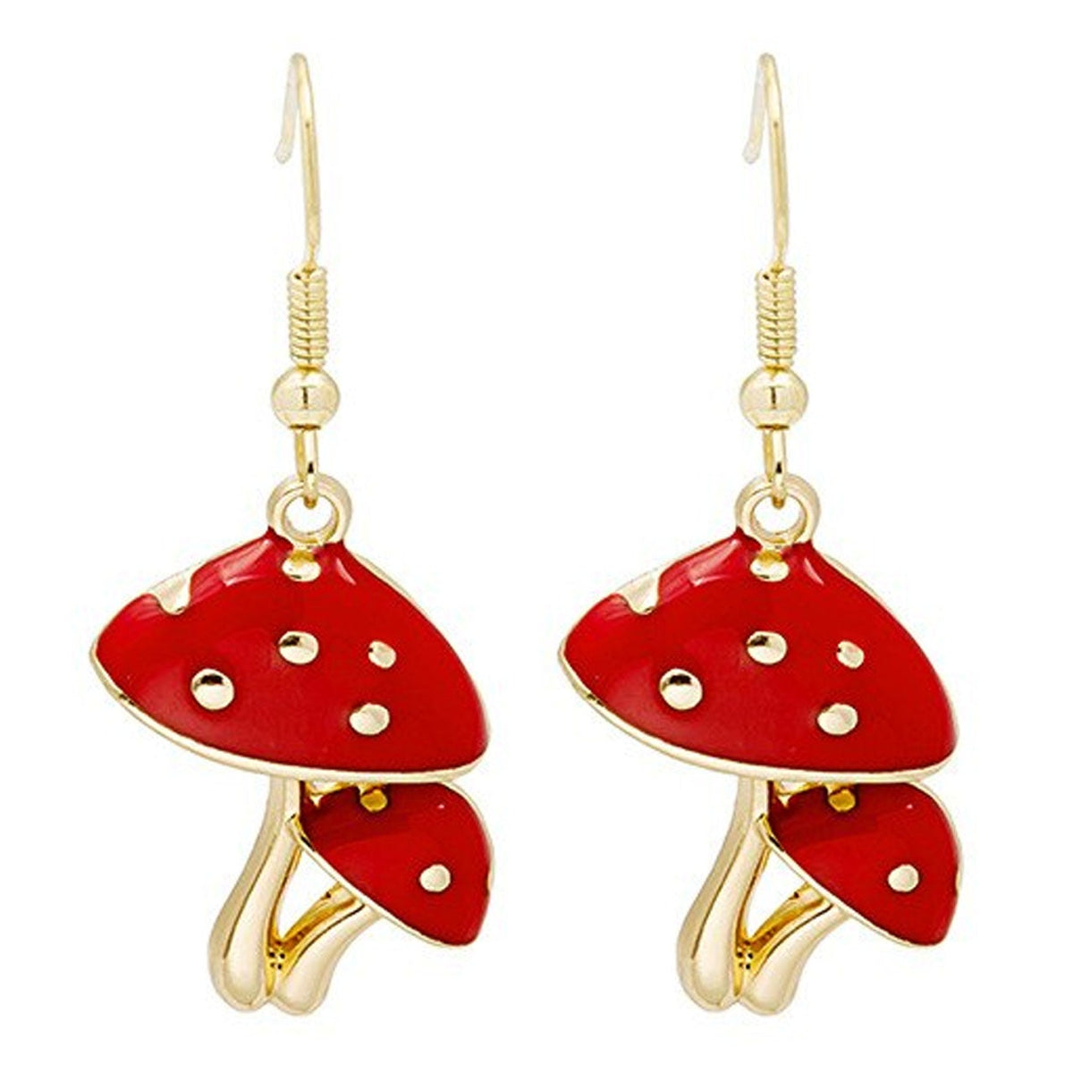Twin Mushroom Earrings