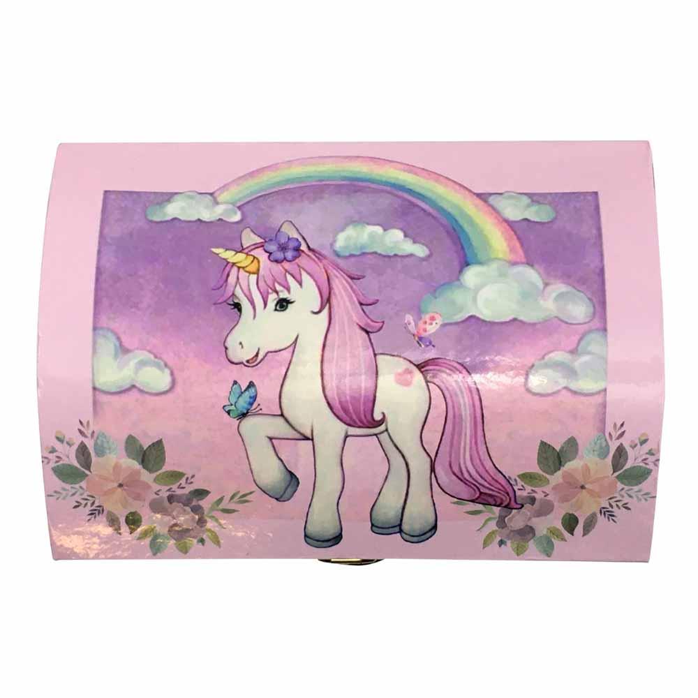 Unicorn Jewellery Box with Domed Lid Fairy Garden Accessories Earth Fairy 