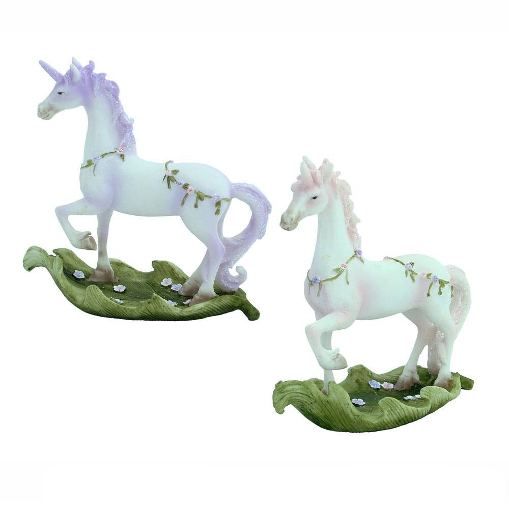 Unicorn Prancing on a Leaf Unicorns Earth Fairy 