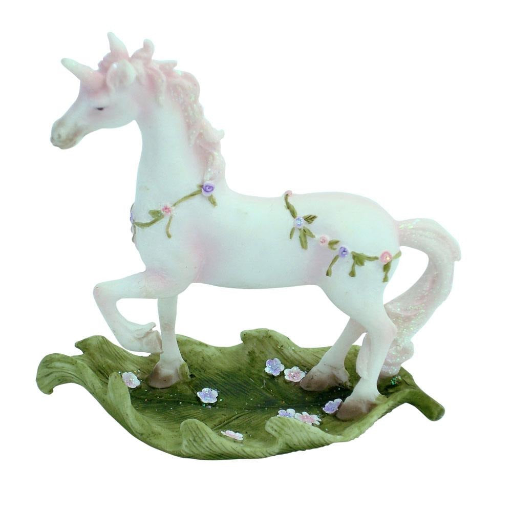 Unicorn Prancing on a Leaf Unicorns Earth Fairy 