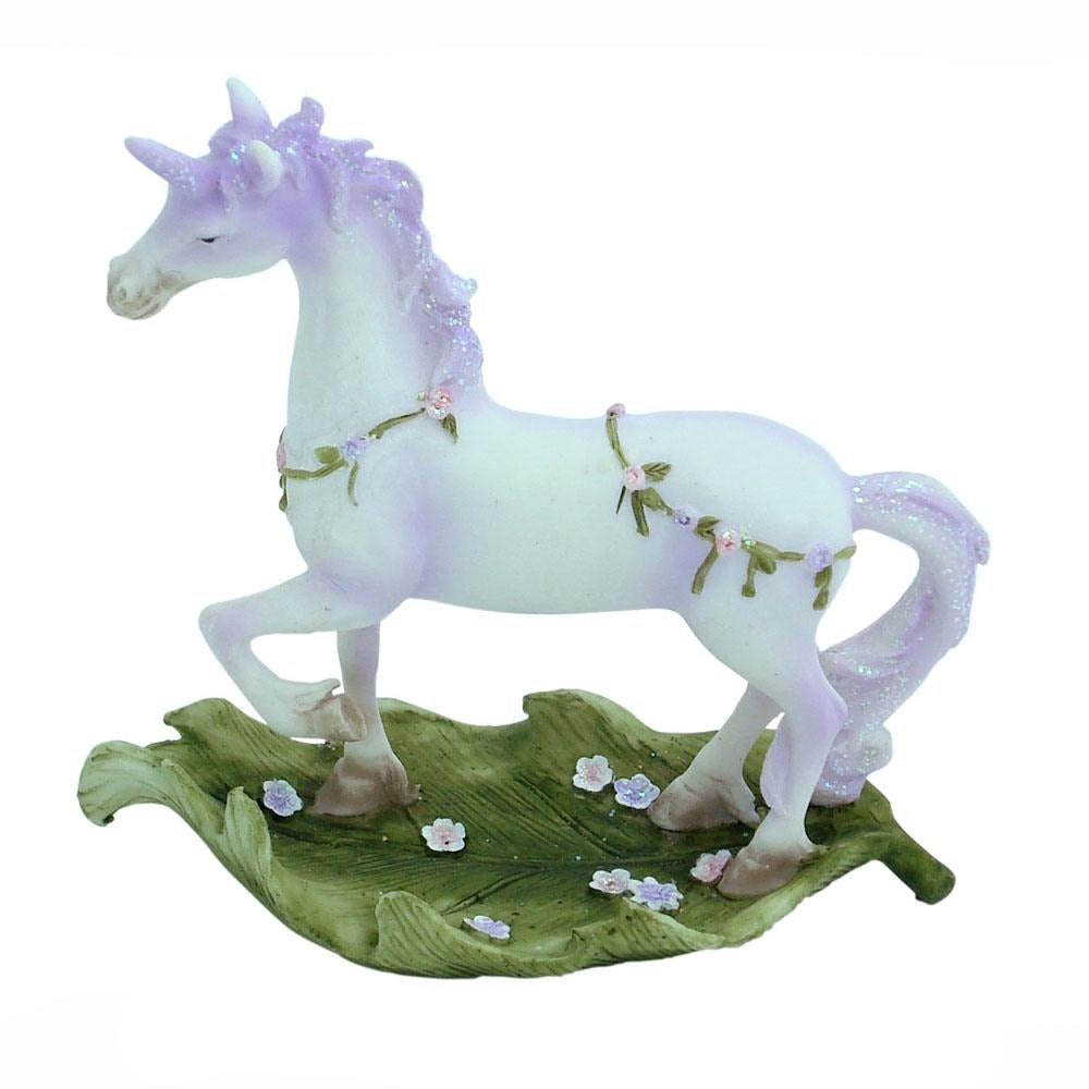 Unicorn Prancing on a Leaf Unicorns Earth Fairy 