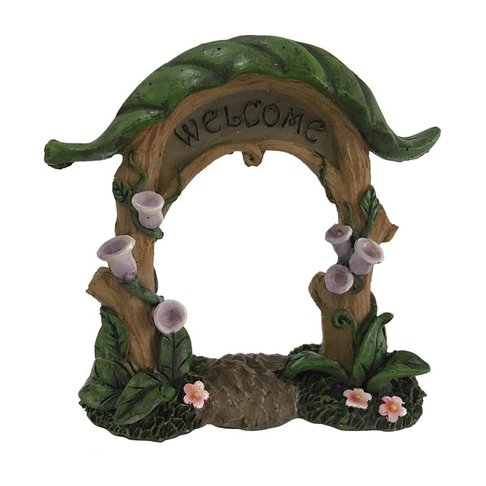 &quot;Welcome&quot; Garden Arbour | Fairy Garden Miniatures - Australia | Earth Fairy