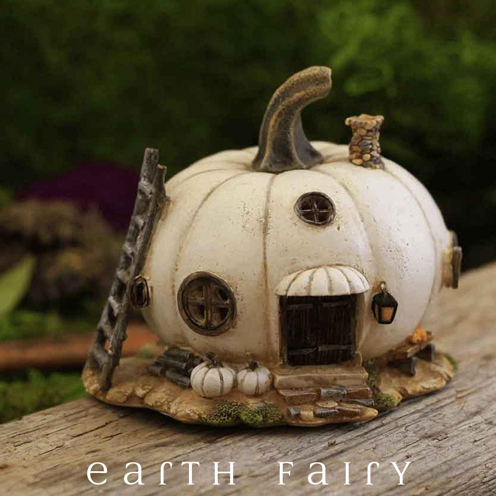 White Pumpkin Fairy House | Fairy Houses - Australia | Earth Fairy