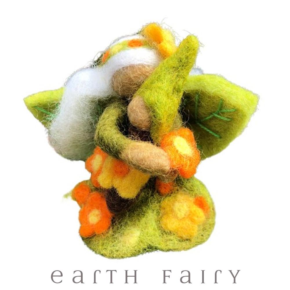 Wildflower Faerymother, Large, from The Hand Felted Wool Toy Collection by Earth Fairy
