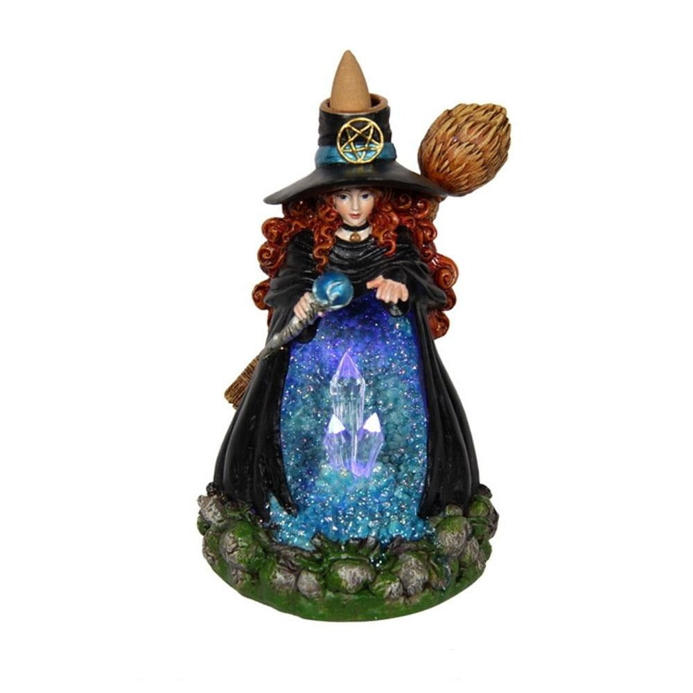 Witch Light Up Crystal Cave Back Flow Incense Burner | Witchy Things - Fantasy Gifts | Earth Fairy