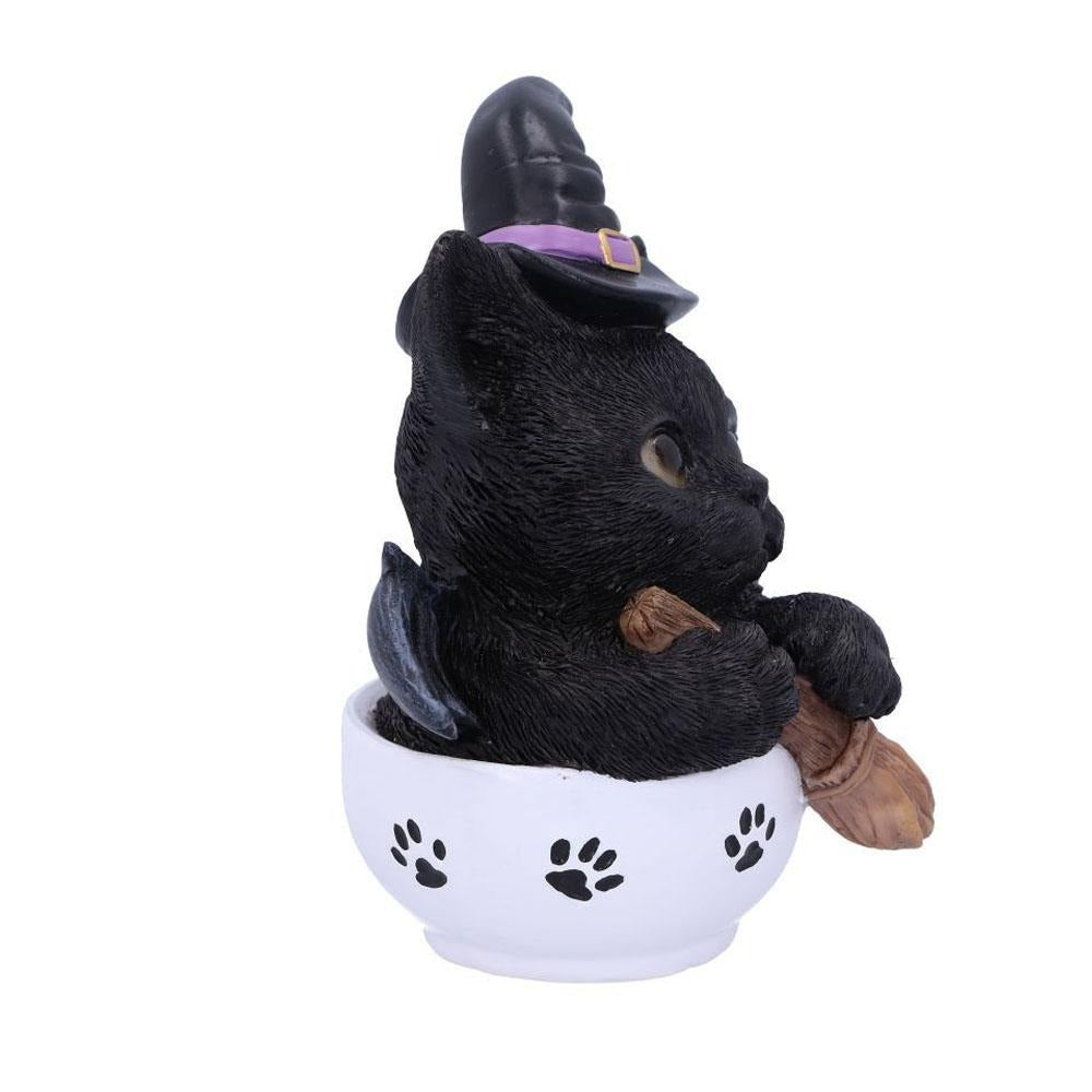 Witchy Kitten in a Teacup Statues &amp; Ornaments Earth Fairy 