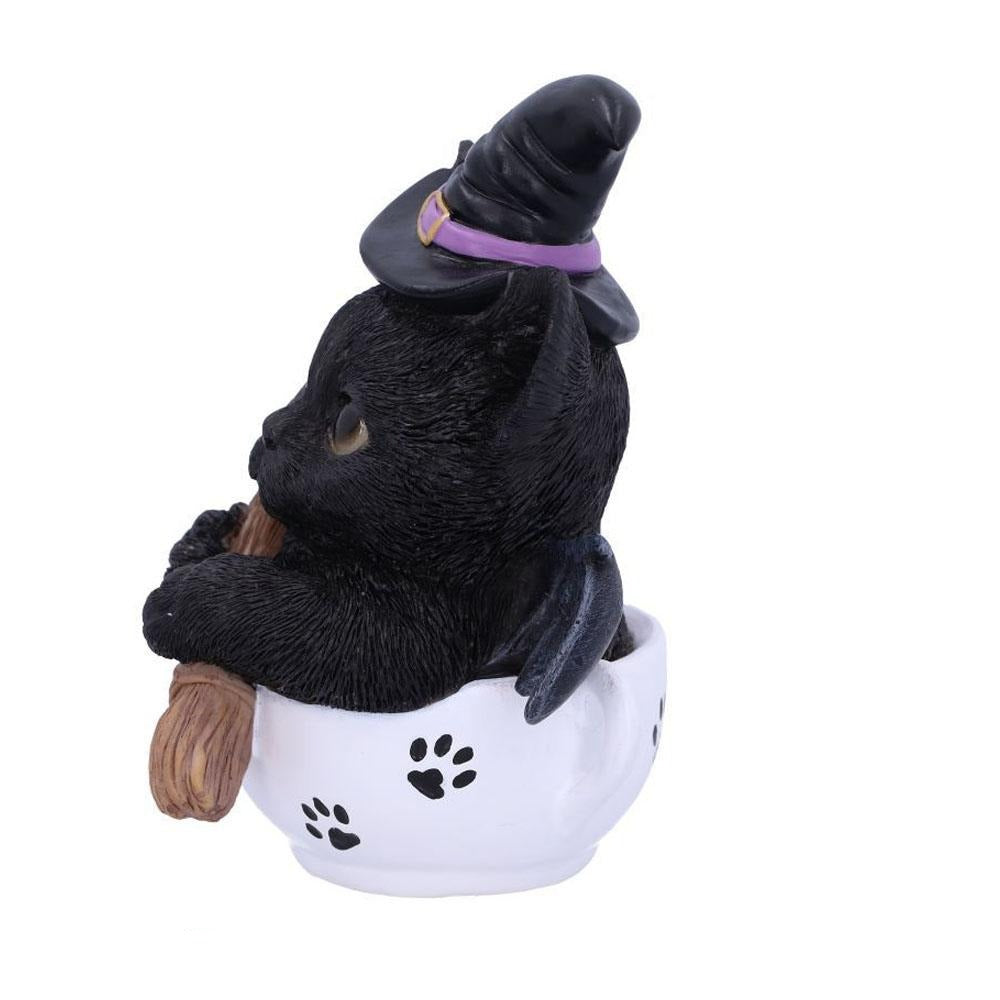 Witchy Kitten in a Teacup Statues &amp; Ornaments Earth Fairy 