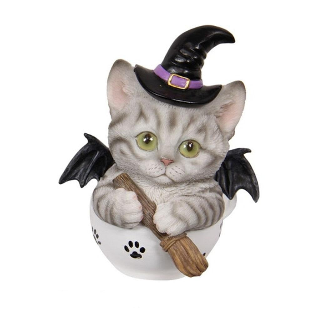 Witchy Kitten in a Teacup | Fantasy Gifts - Australia | Earth Fairy
