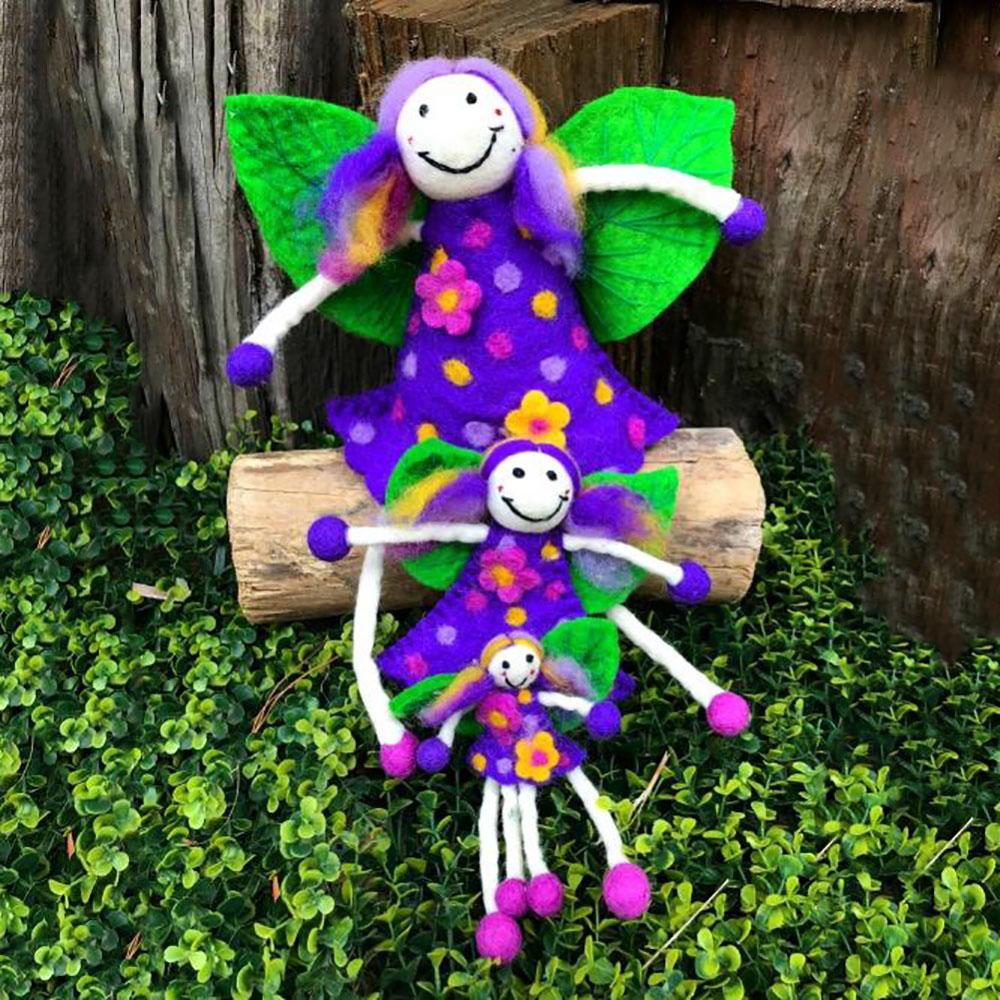Wonder Faery - Purple | Fairy Play - Felt Toys Australia | Earth Fairy