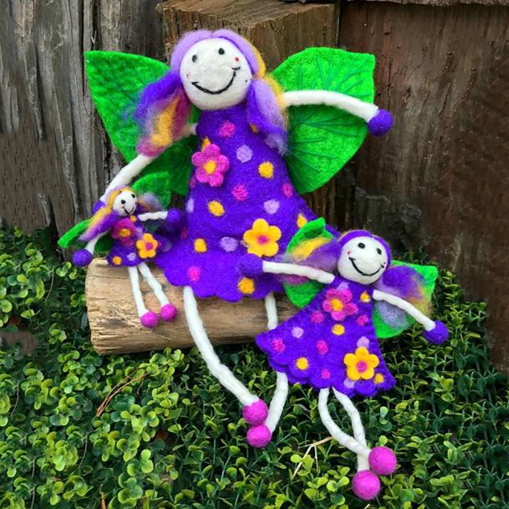 Wonder Faery - Purple | Fairy Play - Felt Toys Australia | Earth Fairy