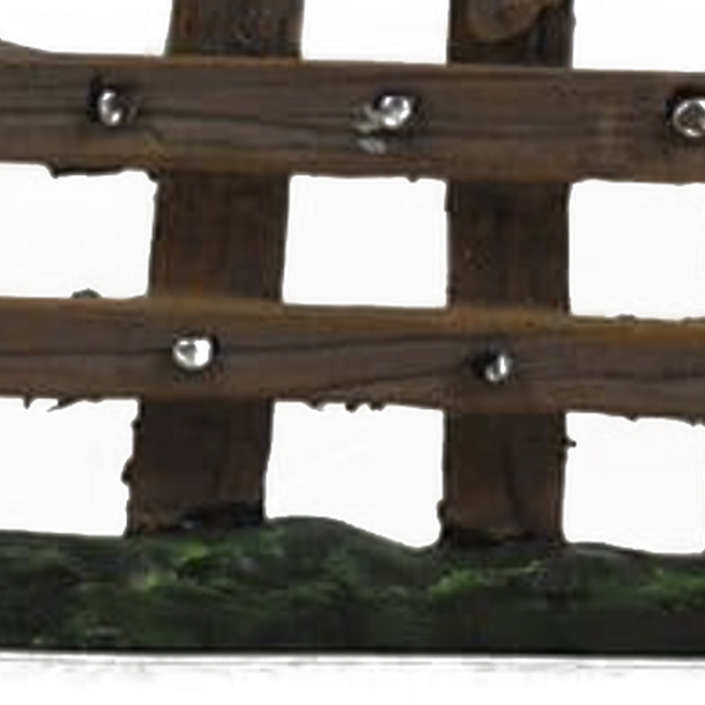 Miniature Wood Effect Fence Figurine