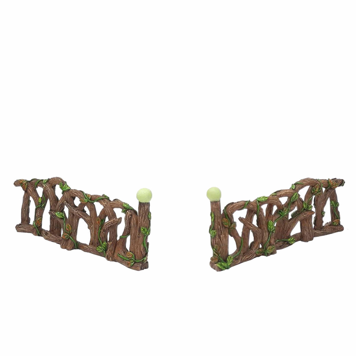 Glow in the Dark Fence - Pair of 2 Fences, from the Glow Fairy Garden Collection by Earth Fairy